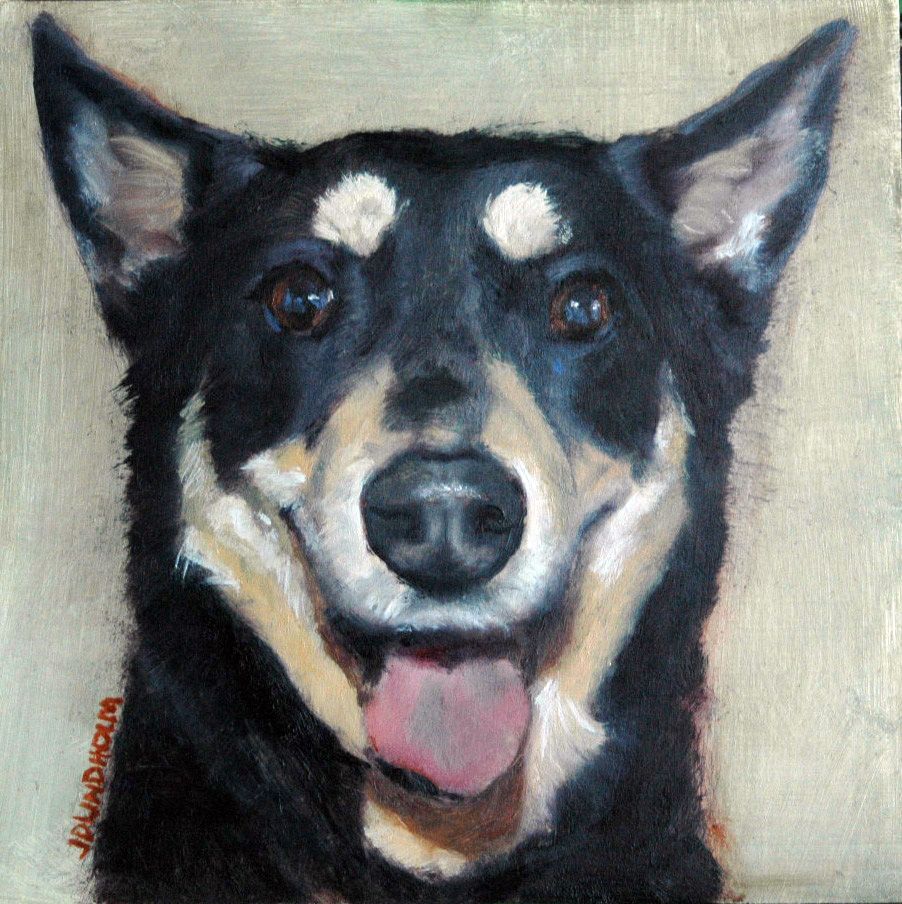 Cassie, Oil, 6"x6"