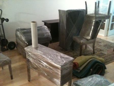 Professionally Wrapped Furniture ready for Storage