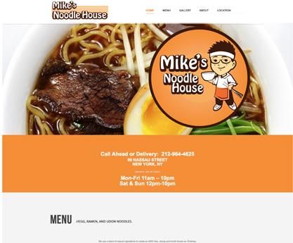 Mikes Noodle House. New York, New York based resta