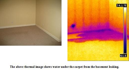 Moisture leak caught on Thermal Camera