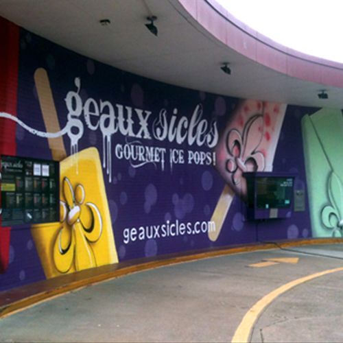 Mural Painted for Geaux Sicles Shreveport, La.