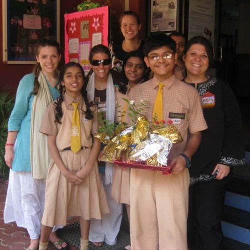 Students in Mumbai, India. 
Ryan International Sch