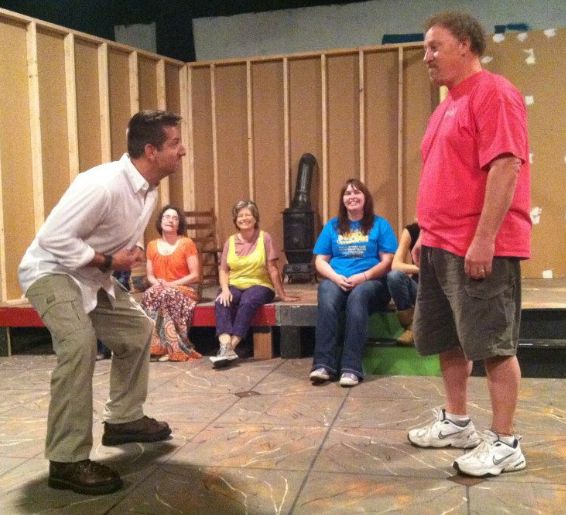 Improvisational comedy performance