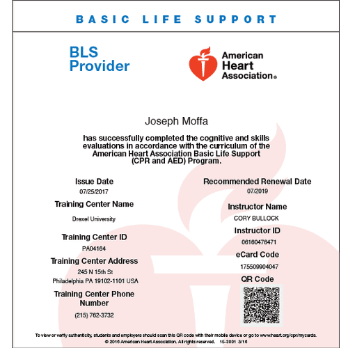 CPR and Basic Life Support Certification for the P