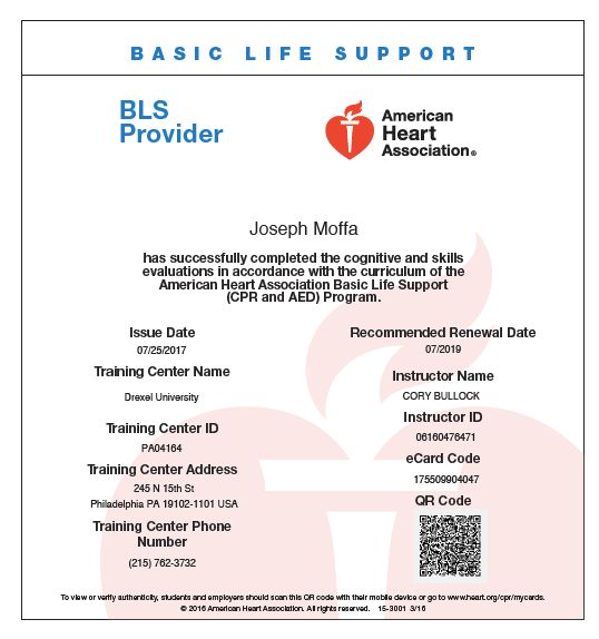 CPR and Basic Life Support Certification for the P