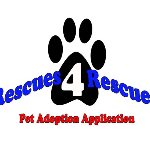 Pet Adoption Form header. Created with Photoshop a