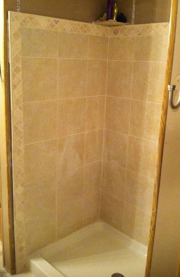 Tile shower