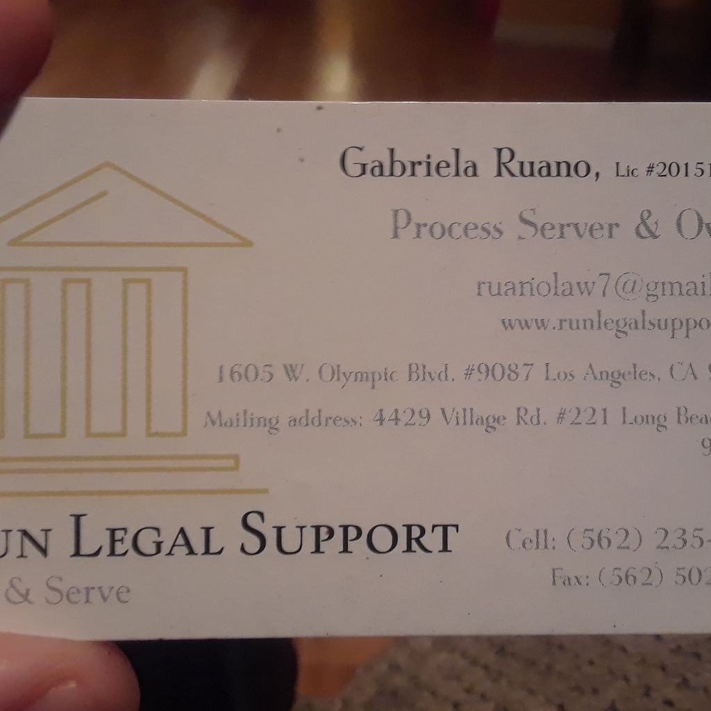 Run legal support