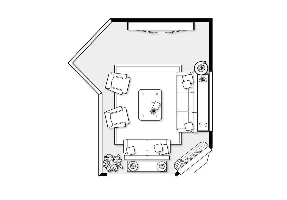 Client Floor Plan - Open TV room