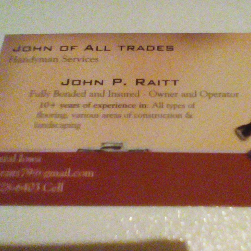 John Of All Trades