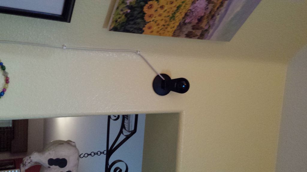 Installed security cameras inside the house which 