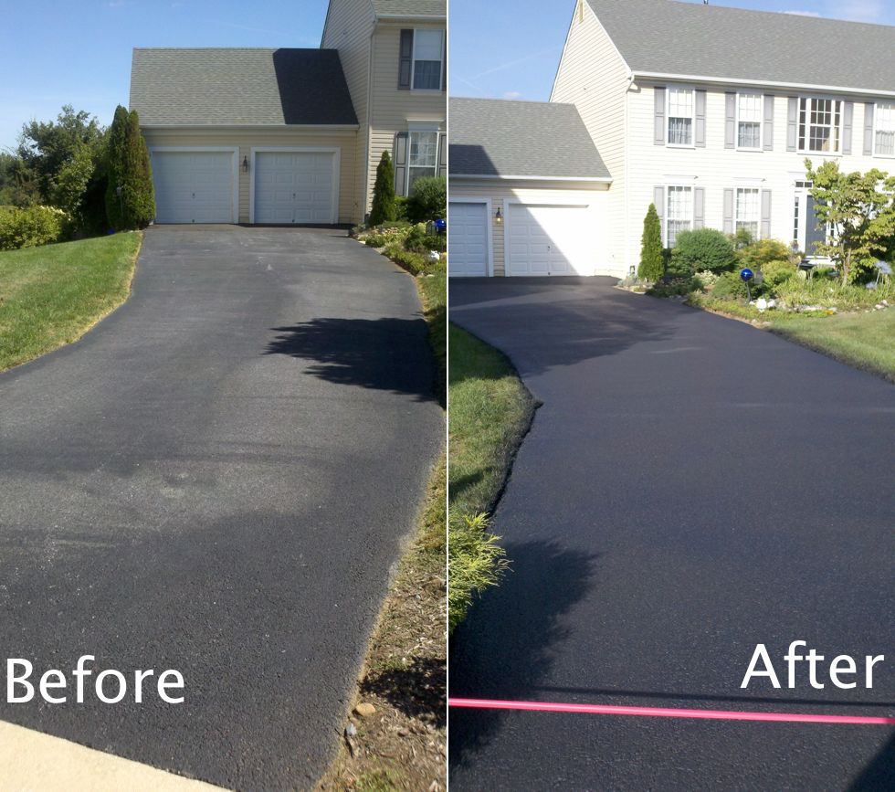 sealcoating before and after