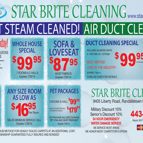 Air Duct Cleaning and Carpet Cleaning