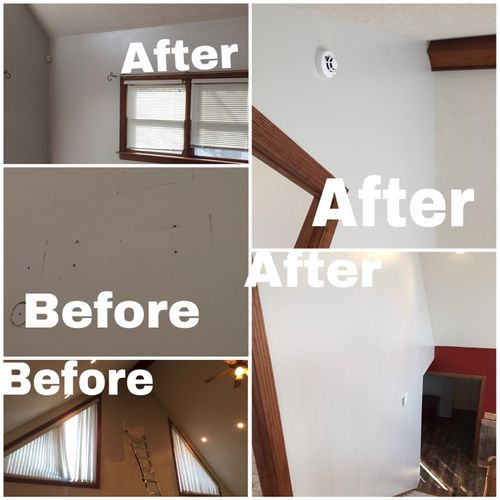Bedroom Repaint - Before and After