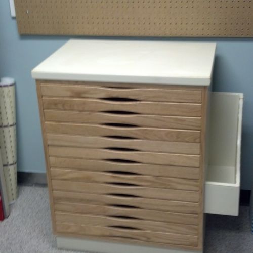 Special cabinet for teacher workroom in Hoover Chu