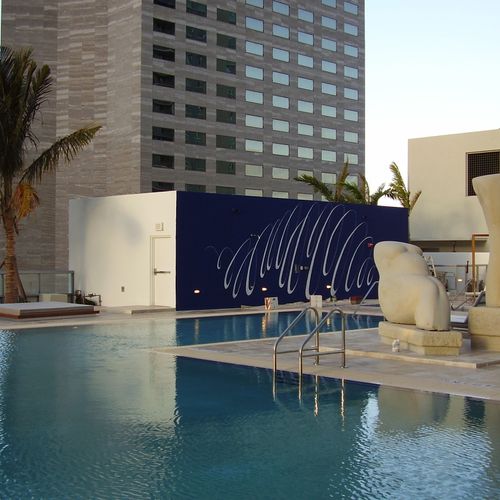 One Miami Condominium Pool Deck Downtown Miami