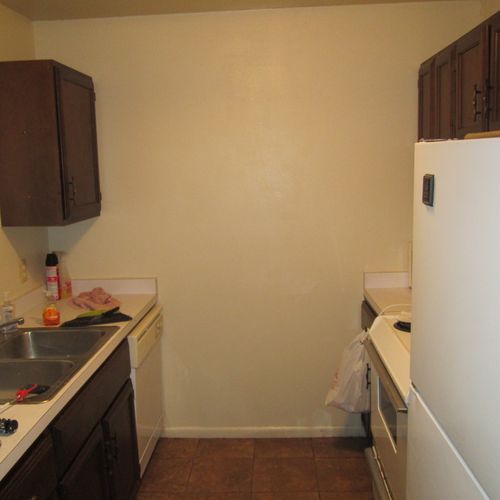 This is the kitchen wall "after" picture. I would 