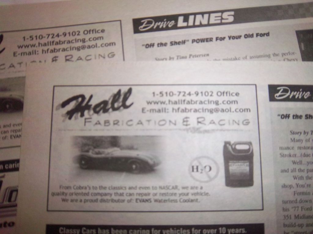 Print ad for a local auto magazine
