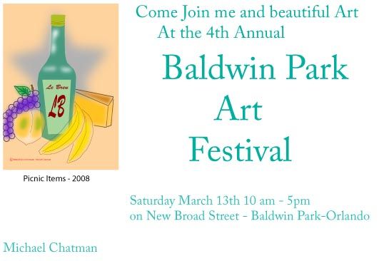 Ad designed for an art show
