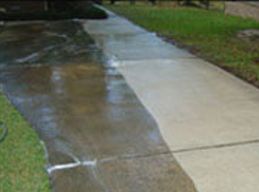 Home pressure washers can destroy concrete. We cle