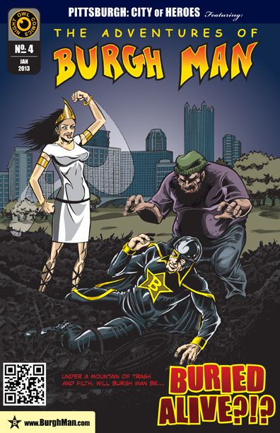 I produce a comic for a local personality/hero nam