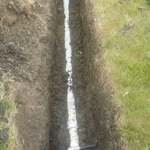 repair of new main sewer line