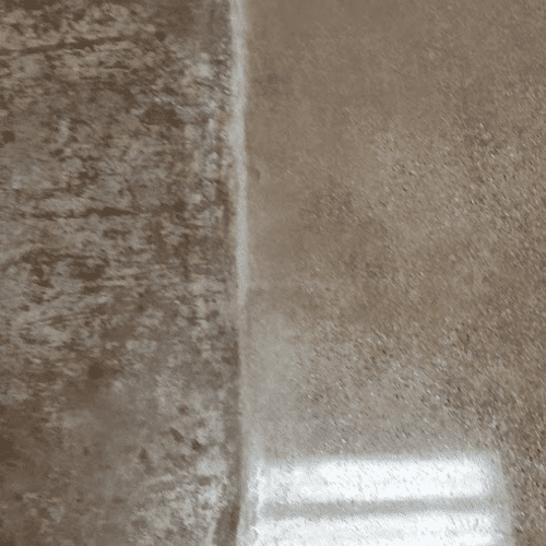 Before and after of polished concrete. Beautiful, 