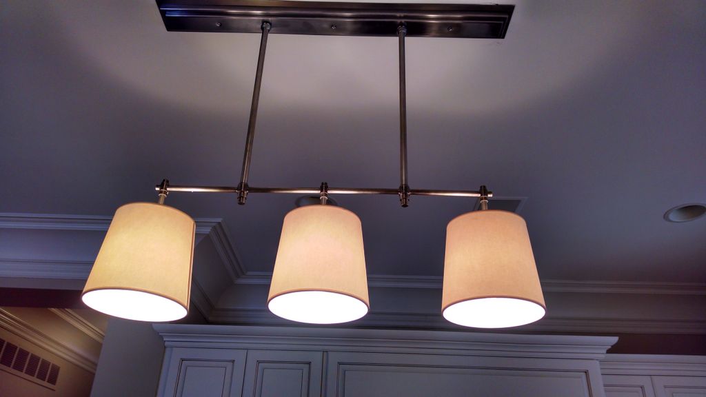 New dining room fixture at a Birmingham home.