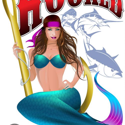 mermaid vector design created in illustrator CS4
