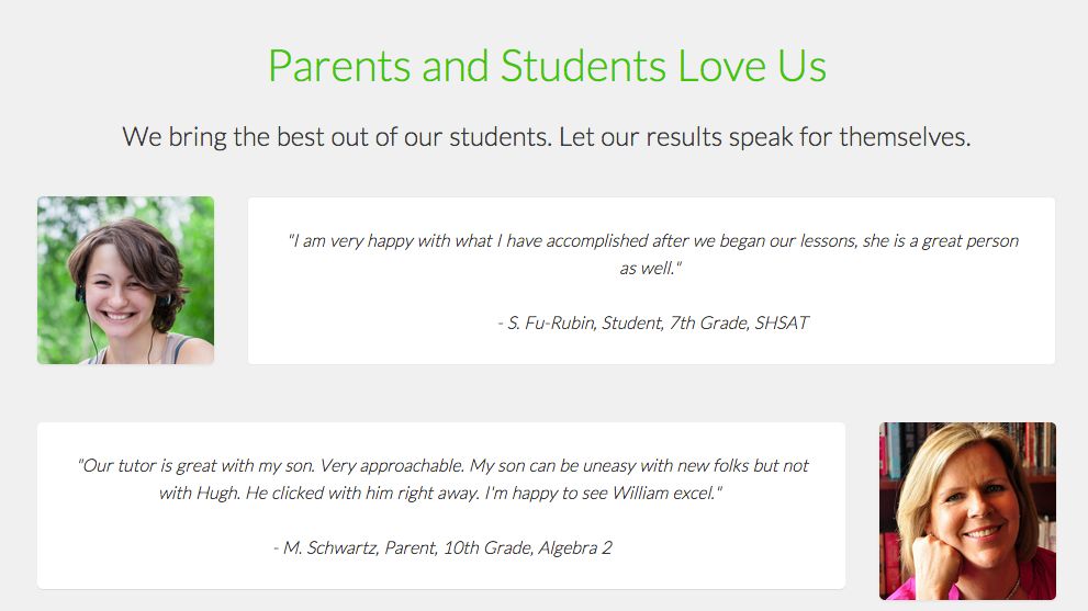 No Traveling and as Good as In-Home Tutoring.