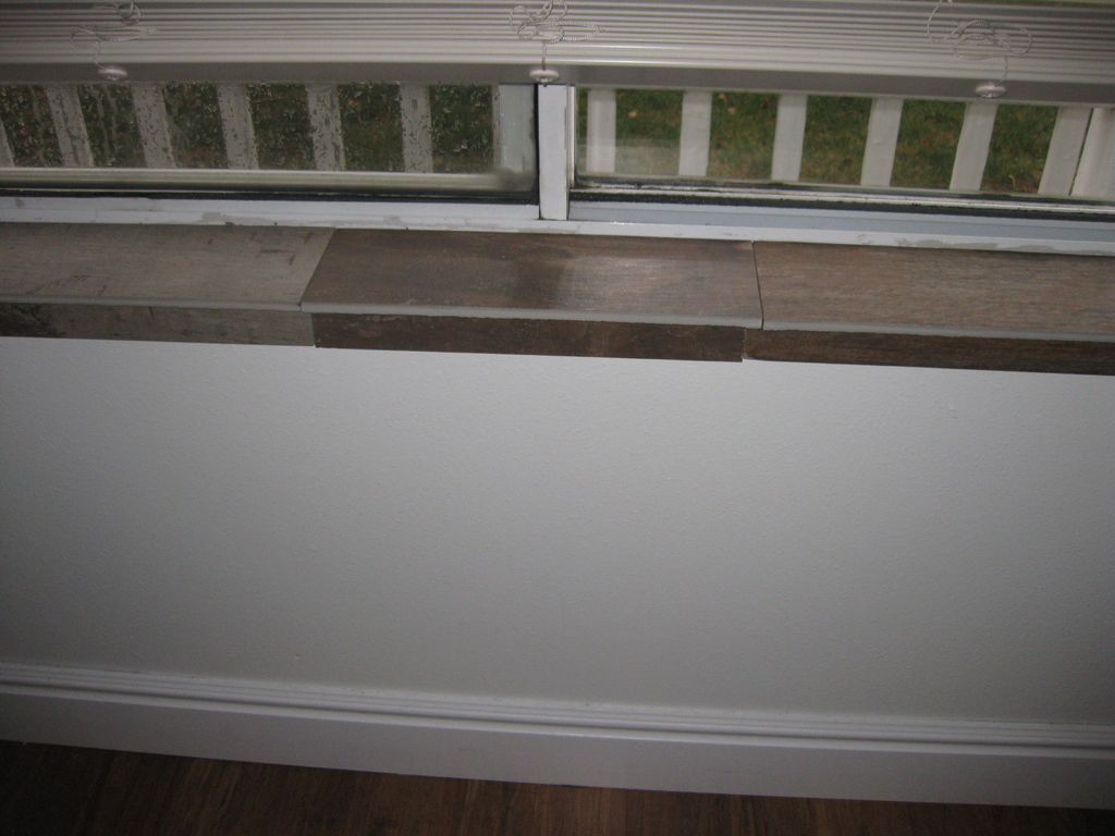 Tile in the window sill