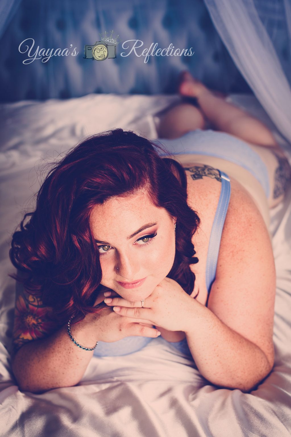 Bridal Boudoir Session in our private boudoir suit