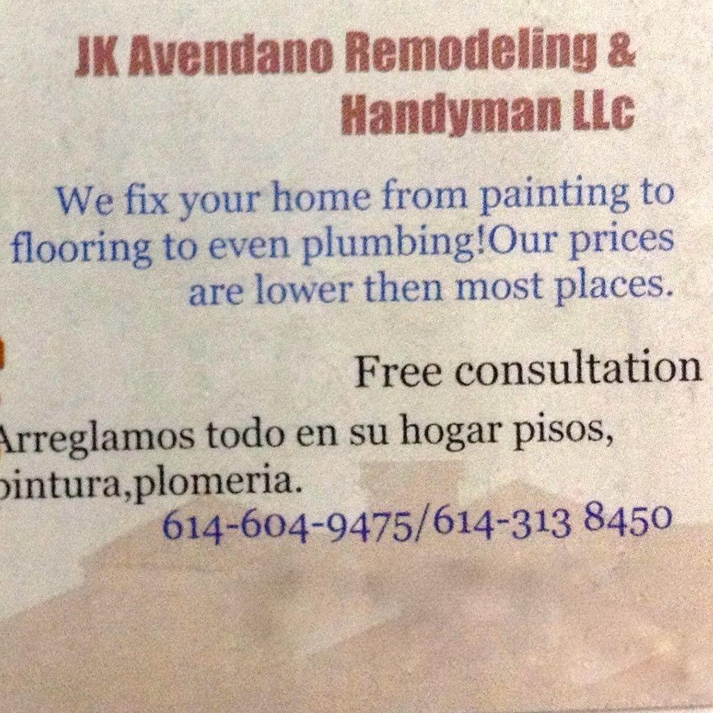 JK Avendano Remodeling & Handyman LLC