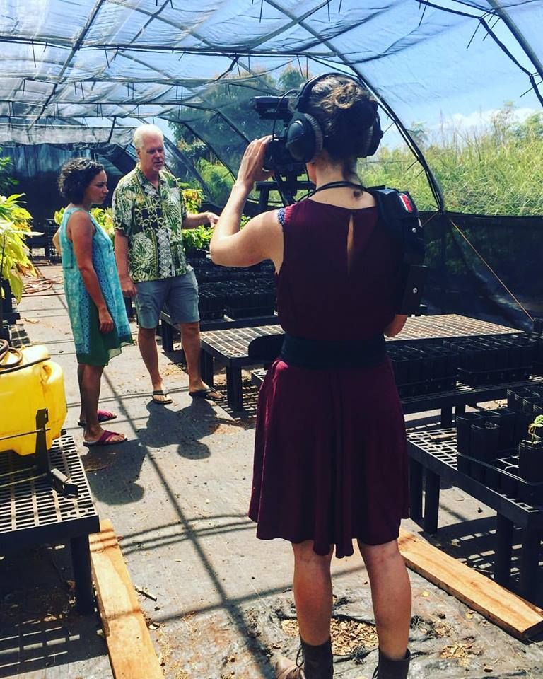 Filming on location in Hawaii - a documentary abou