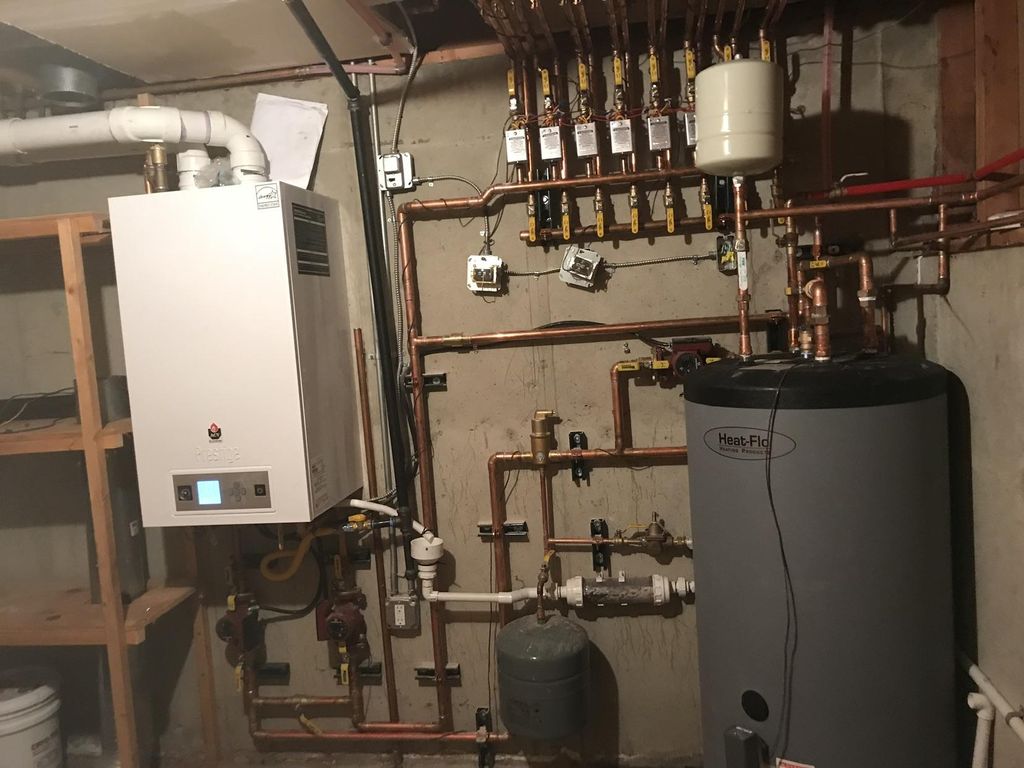 Hydronic boiler and sidearm
