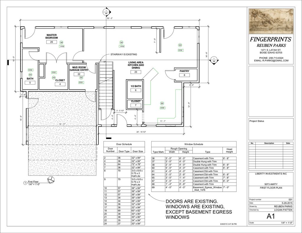 sample of an existing home that had to be relocate