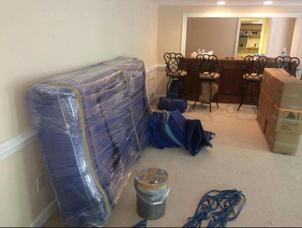 All of your belongings are wrapped in protective m