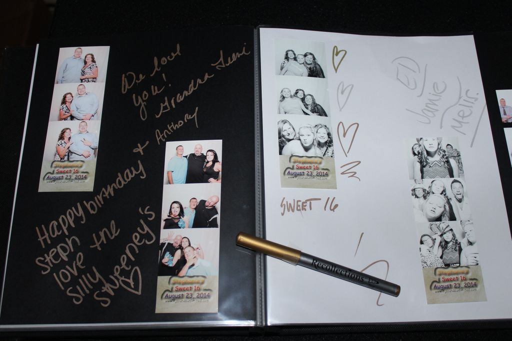 Recollections book from the Photo Booth.