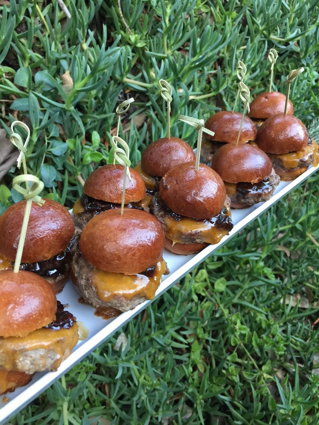 Niman Ranch Beef Sliders on Homemade Brioche Buns 