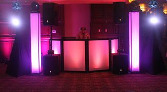 DJ Facade w. LED Lighting Professional Sound by Pr