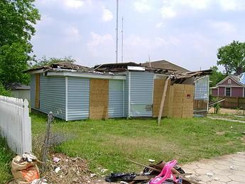 Before photo of SFR destroyed by Nature