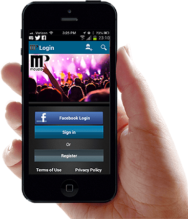 Moupp - Mobile App for Singers, Bands and  Artists