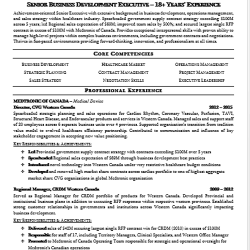 Check out this professional resume sample for John