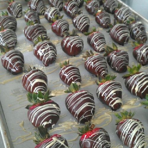 Assorted chocolate covered strawberries