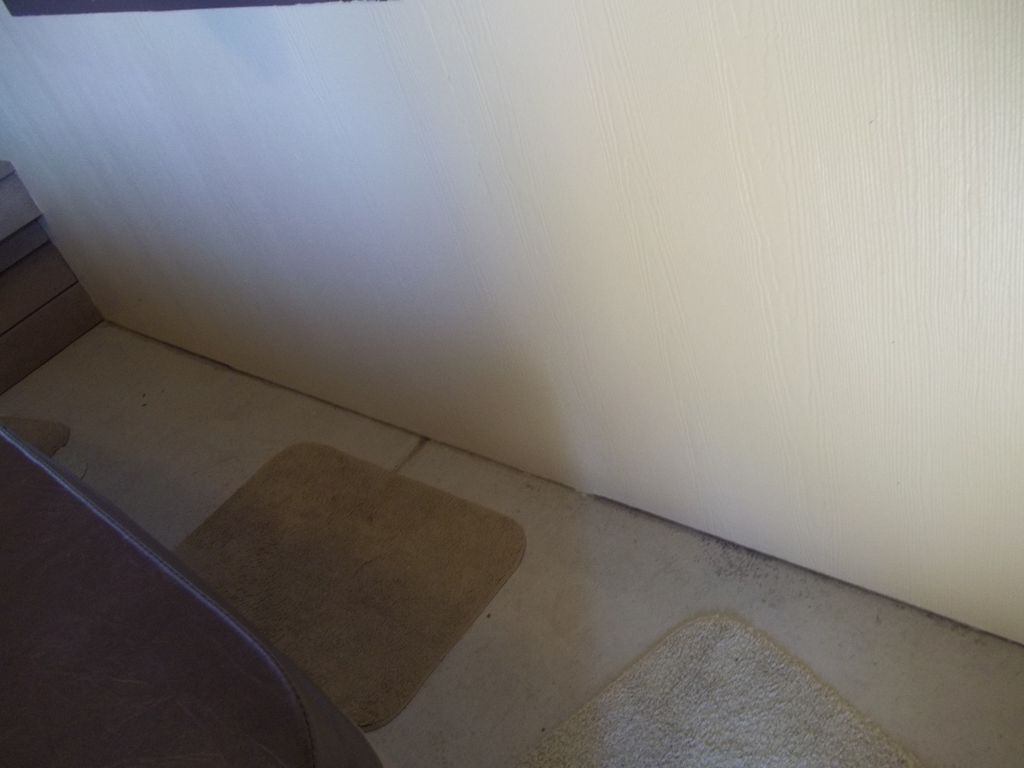 this is a hot tub room that was leaking   
BEFORE 