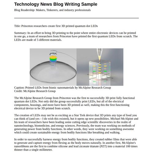 Technology News blog
