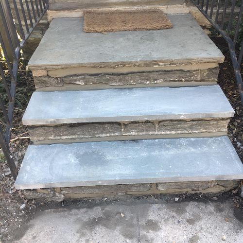 2 new bluestone stair treads 