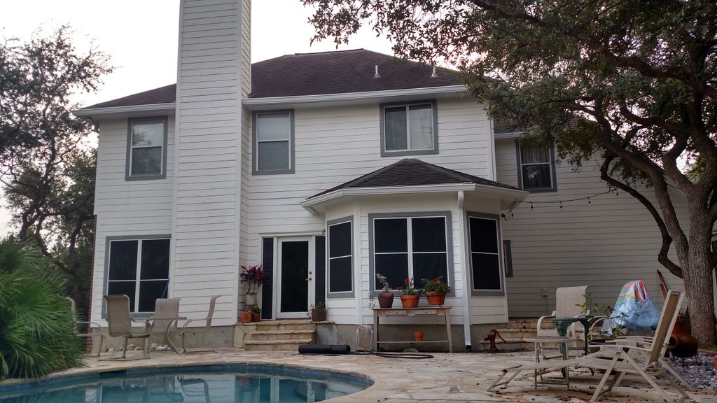 6" Gutters Satin White, Garden Ridge