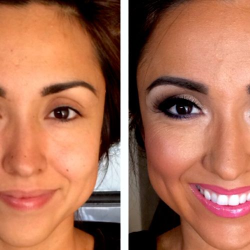 Before & After Makeup