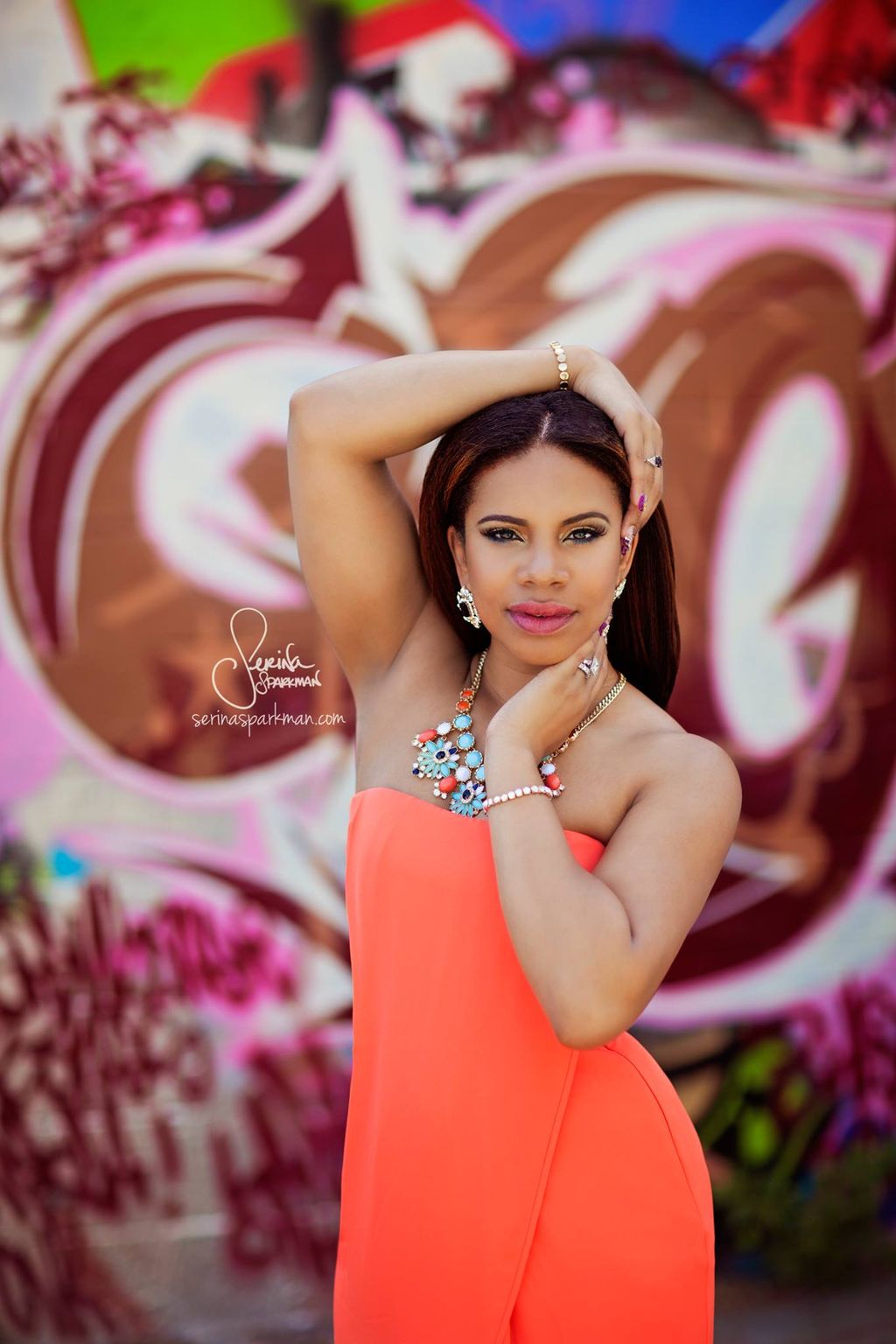 Makeup for a photoshoot.